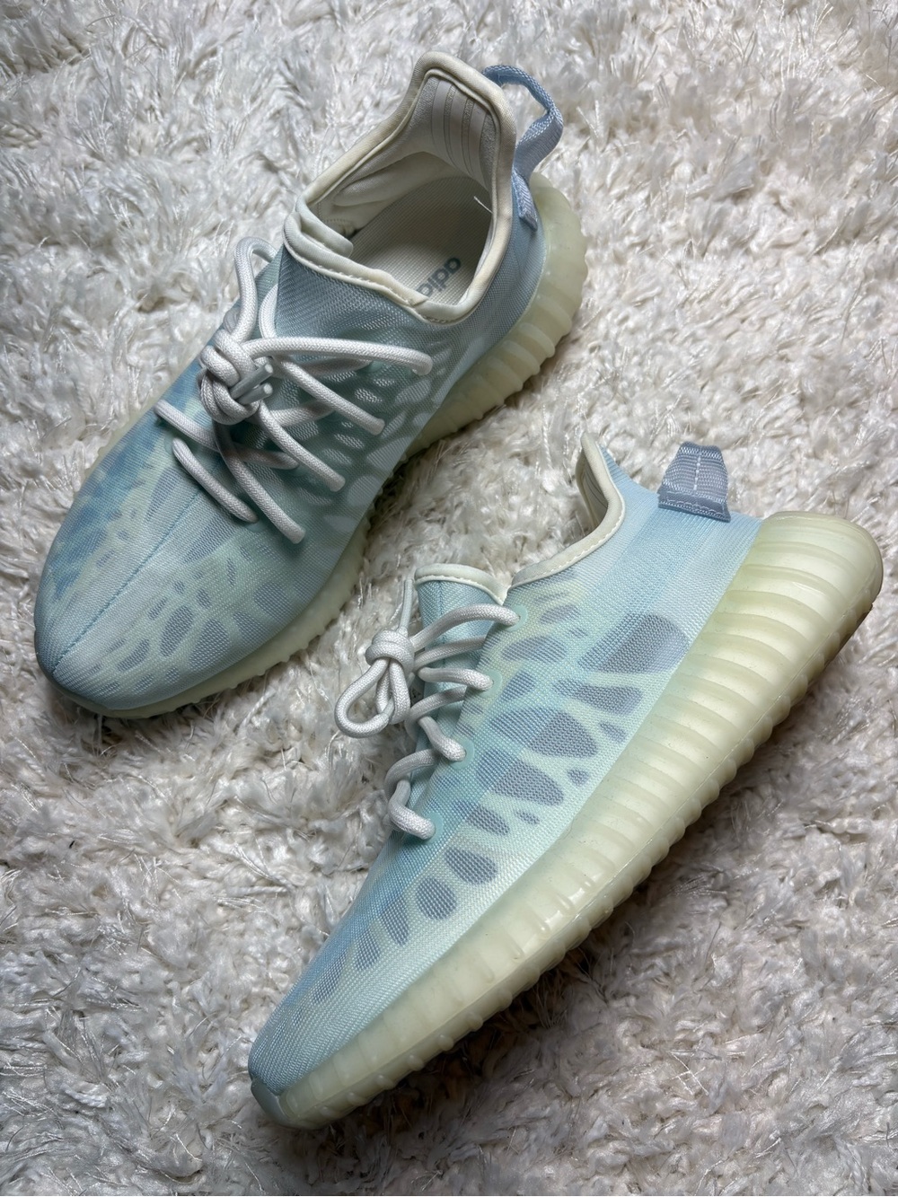 Adidas YEEZY Boost 350 Sneakers in "Mono Ice"